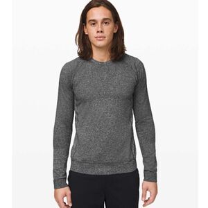 Lululemon Engineered Warmth Merino Wool Long Sleeve Black / White Size Large